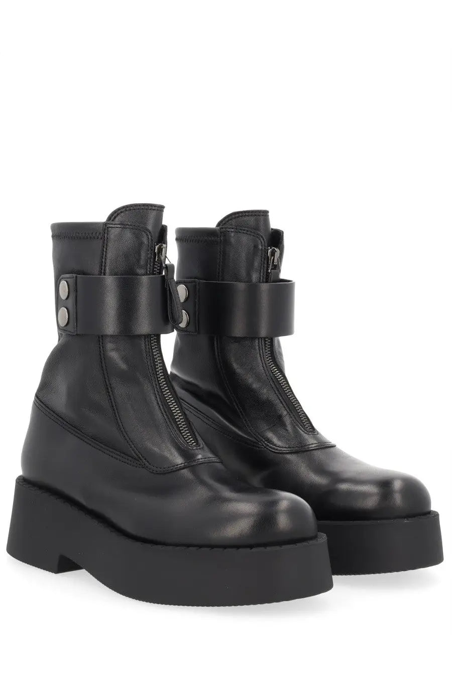 Premiata Women's Leather Boot Black, view 2