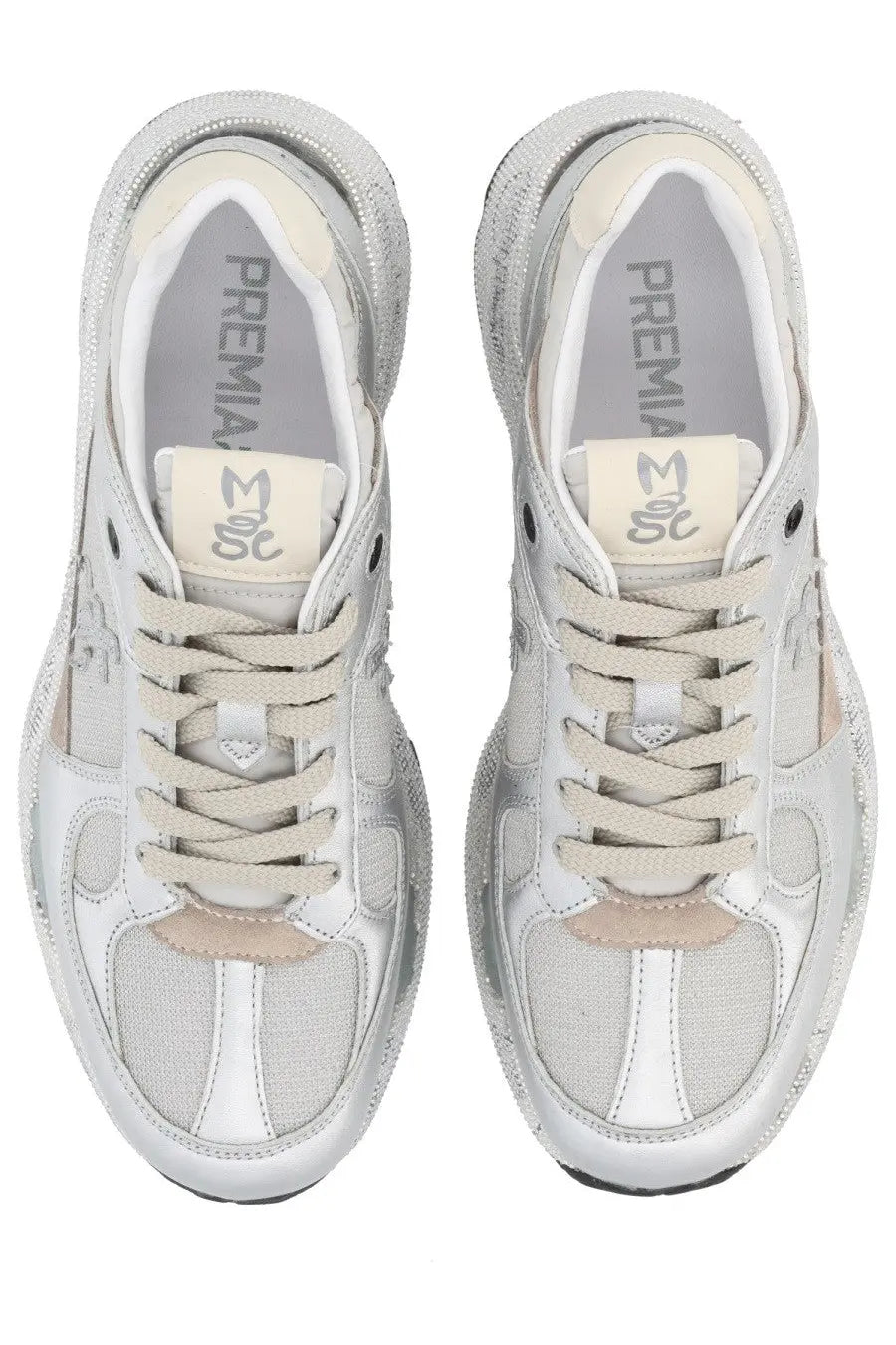 Premiata Women's Mased Sneaker Silver, view 5