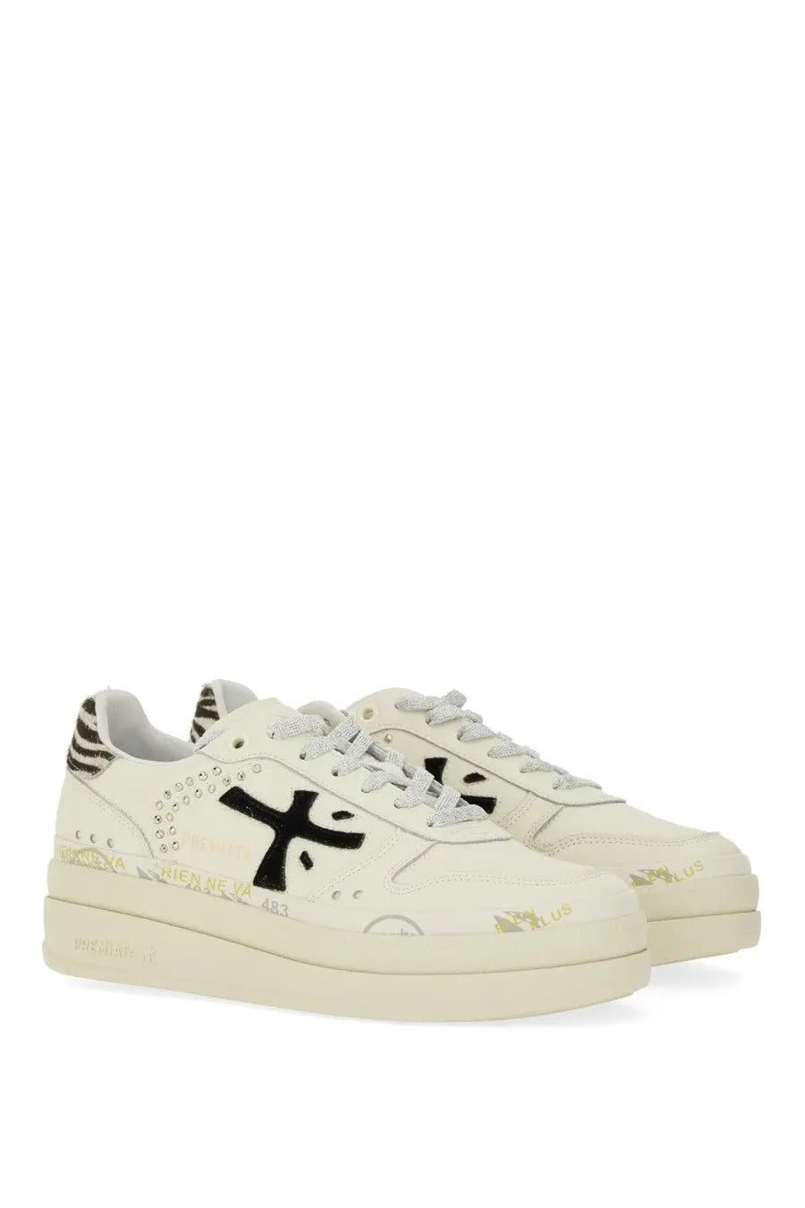 Premiata Women's Micol Sneaker White, view 2