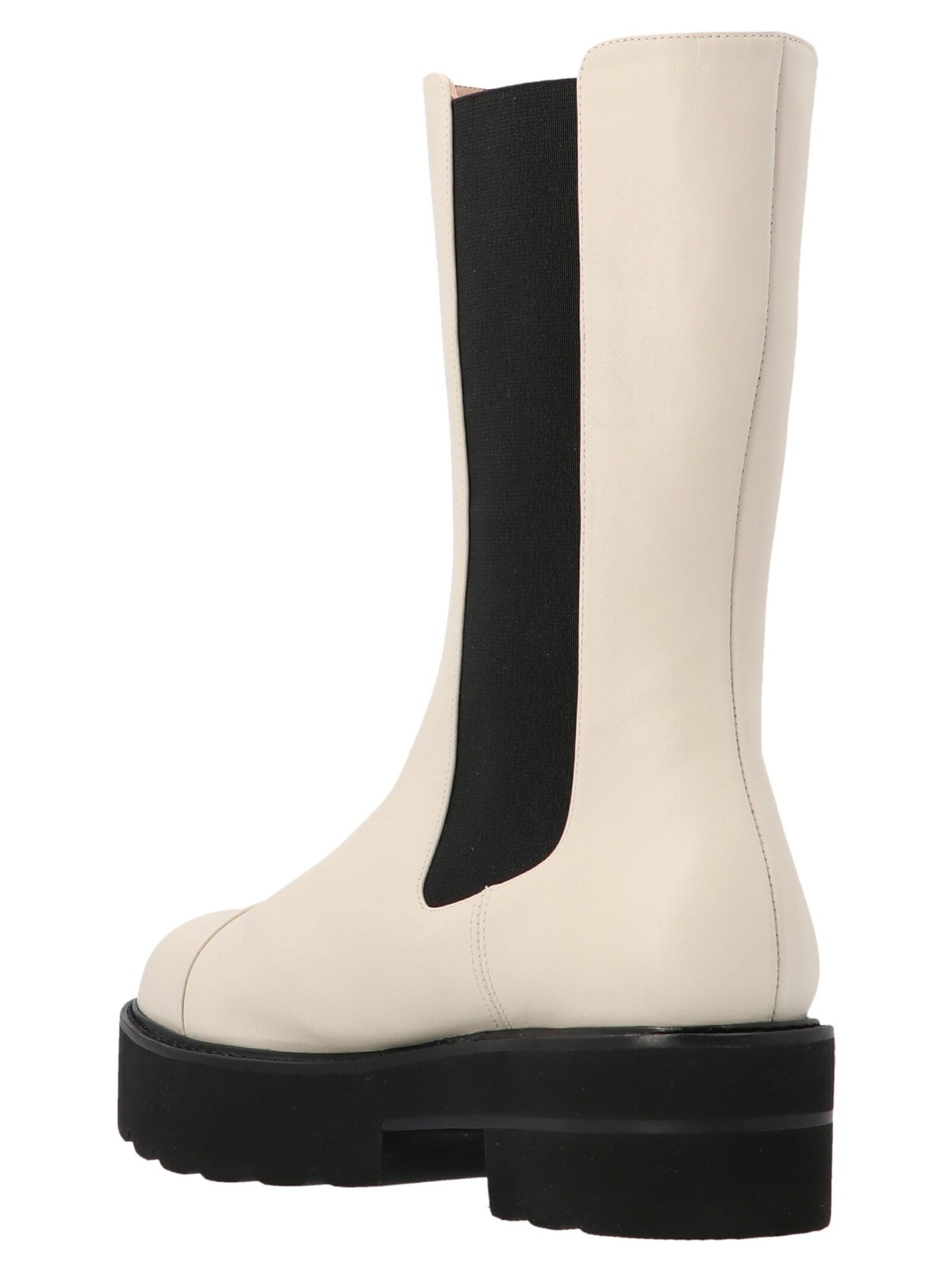 Stuart Weitzman Presley Chelsea Boots Beige