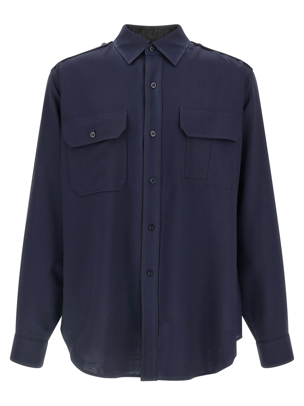 Maison Margiela Pressed to Death Shirt Blue