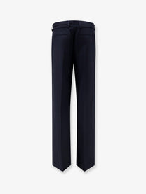 Dries Van Noten Women's Presta Wool Trousers Blue