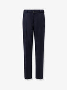 Dries Van Noten Women's Presta Wool Trousers Blue
