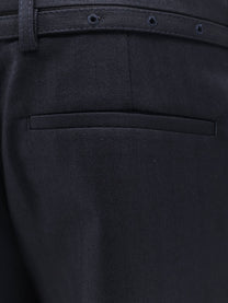 Dries Van Noten Women's Presta Wool Trousers Blue