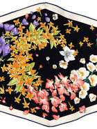 Ferragamo Primavera Print Diamond Scarf Gold, view 2