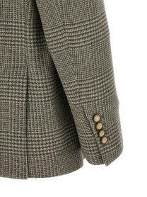 Brunello Cucinelli Prince of Wales Blazer Green