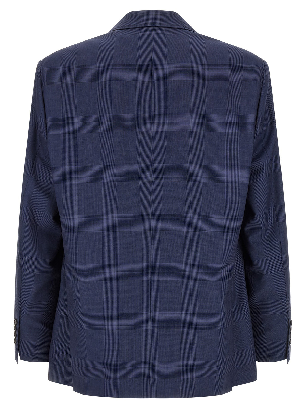 Brunello Cucinelli Prince of Wales Blazer Blue