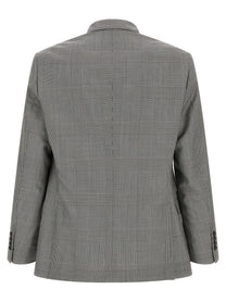 Brunello Cucinelli Prince of Wales Blazer Grey