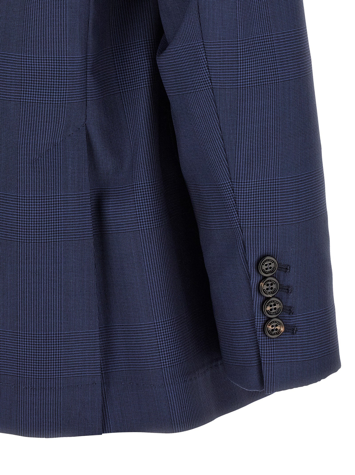 Brunello Cucinelli Prince of Wales Blazer Blue