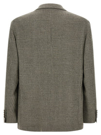 Brunello Cucinelli Prince of Wales Blazer Green