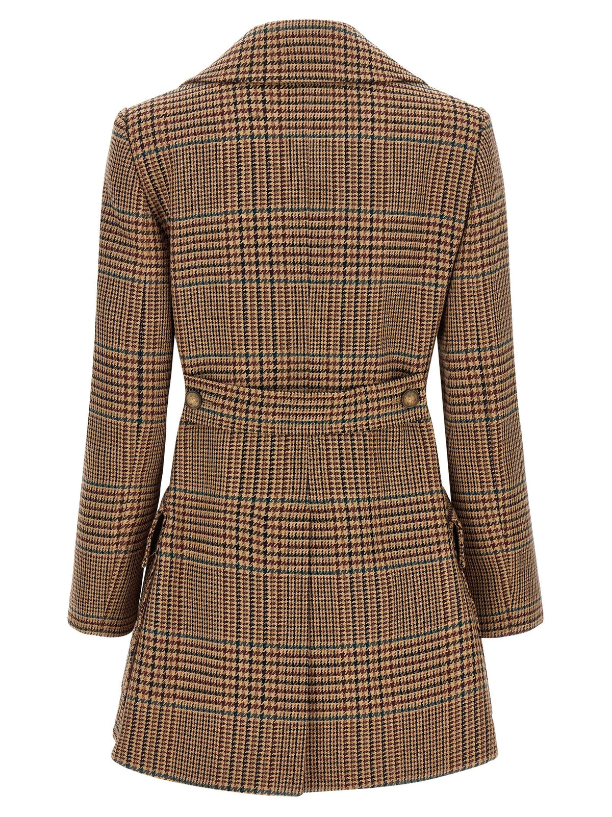 ETRO Prince of Wales Coat Brown