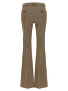 Saint Laurent Prince of Wales Houndstooth Trousers Brown, view 2