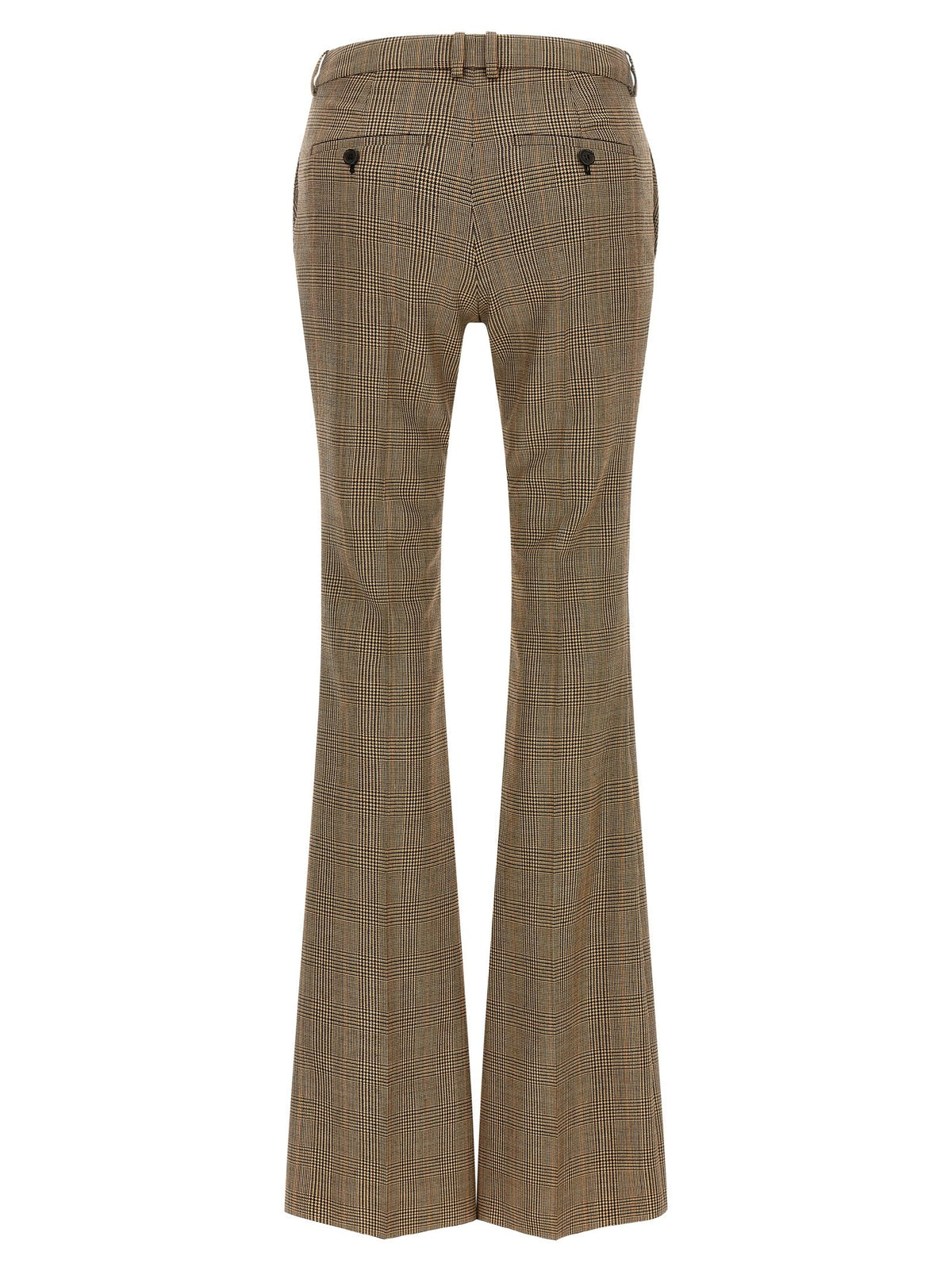 Saint Laurent Prince of Wales Houndstooth Trousers Brown, view 2