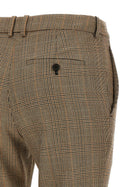 Saint Laurent Prince of Wales Houndstooth Trousers Brown, view 4