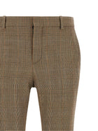 Saint Laurent Prince of Wales Houndstooth Trousers Brown, view 3