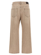 Brunello Cucinelli Prince of Wales Jeans Beige, view 2
