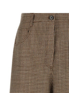 Brunello Cucinelli Prince of Wales Lamé Bermuda Shorts Brown, view 3