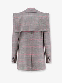 Chloé Women's Prince of Wales Wool Blazer Black