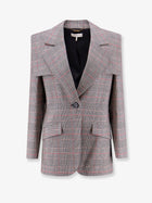 Chloé Women's Prince of Wales Wool Blazer Black