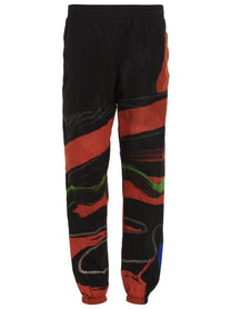 Moschino Print Joggers Black
