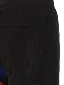 Moschino Print Joggers Black