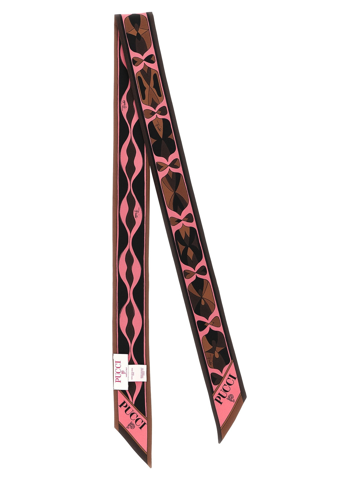 Emilio Pucci Print Mix Scarf Gold