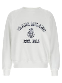 PRADA Print Sweatshirt White