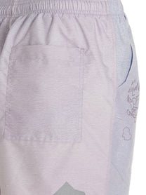 Objects Iv Life Printed Beach Shorts Purple