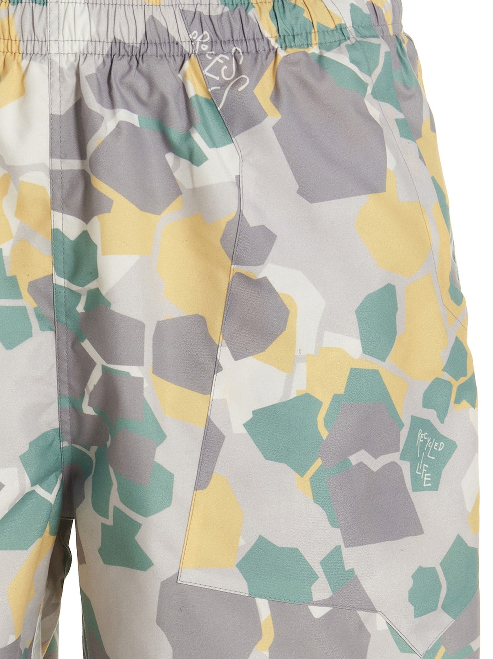 Objects Iv Life Printed Beach Shorts Gold