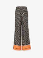 Fendi Women's Printed Black Silk Pajamas Trousers Black, view 2