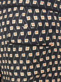 Fendi Women's Printed Black Silk Pajamas Trousers Black, view 3