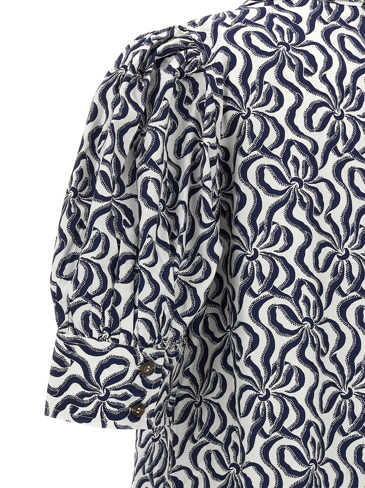 Ganni Printed Dress Gold, view 4