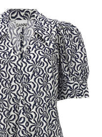 Ganni Printed Dress Gold, view 3
