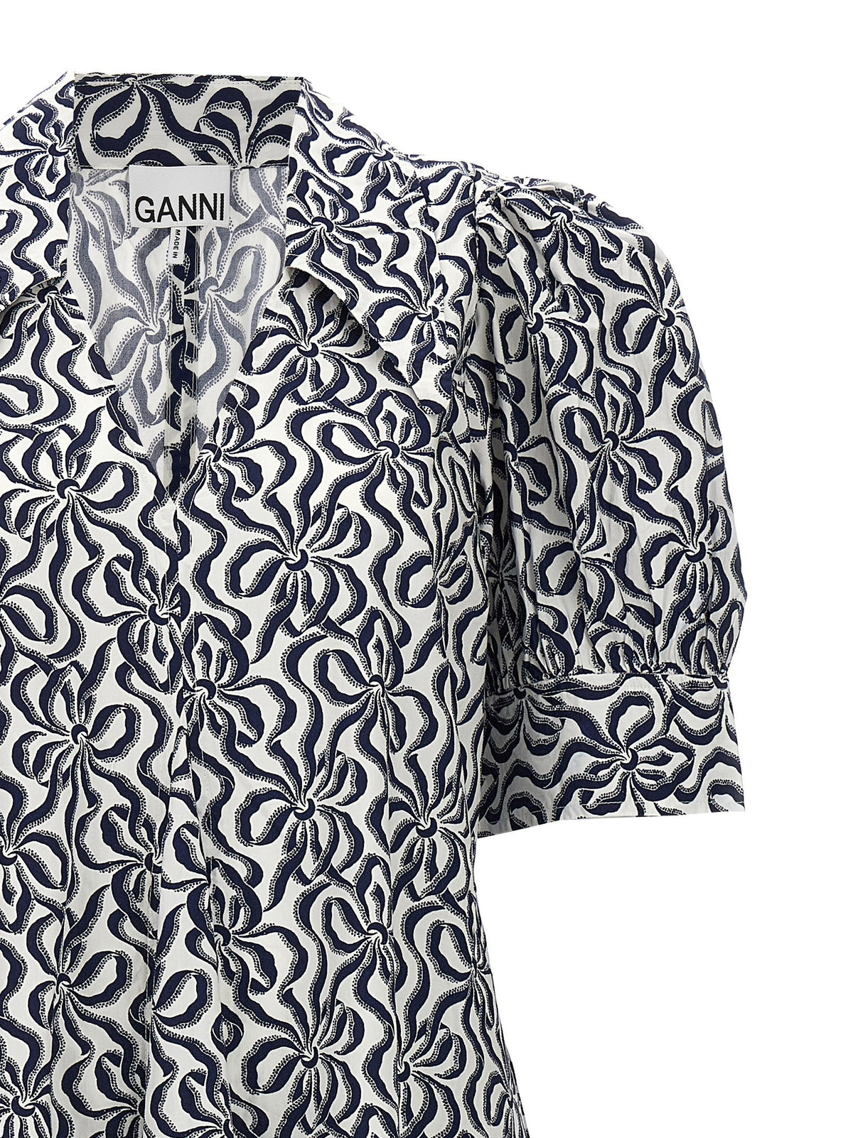 Ganni Printed Dress Gold, view 3