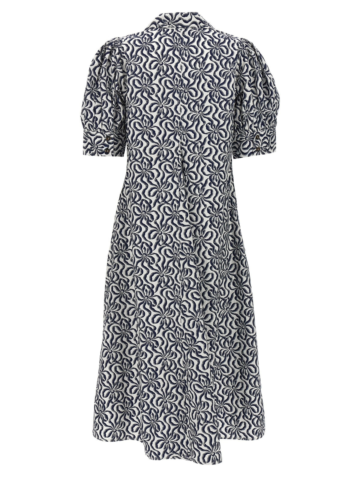 Ganni Printed Dress Gold, view 2