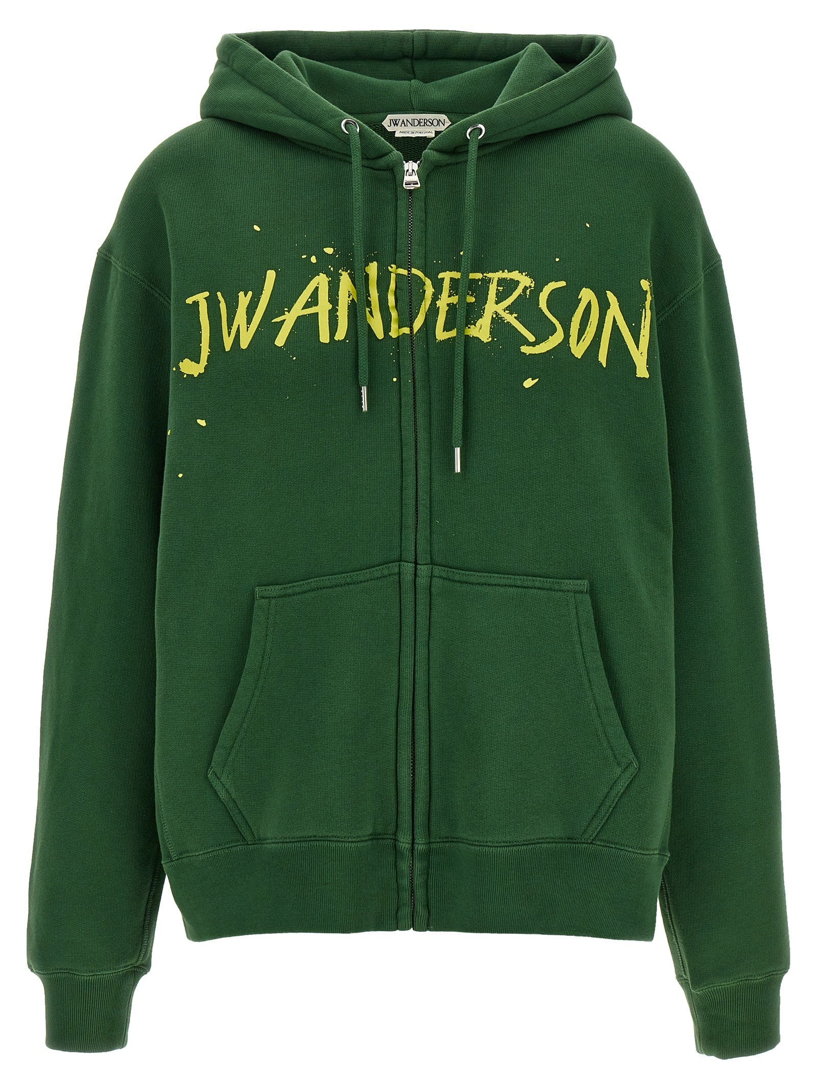 JW Anderson Printed Hoodie Green
