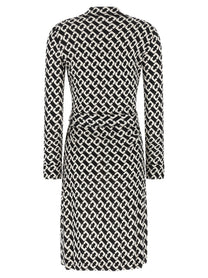 Diane Von Furstenberg Printed New Jean Dress White