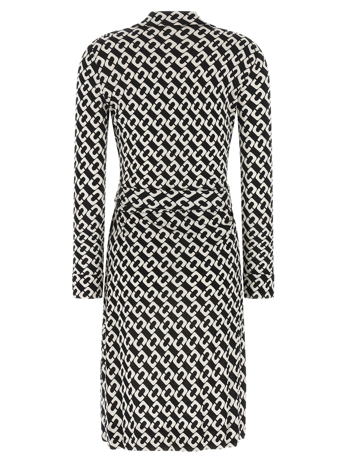 Diane Von Furstenberg Printed New Jean Dress White, view 2