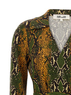 Diane Von Furstenberg Printed New Jeanne Dress Gold, view 3