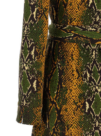 Diane Von Furstenberg Printed New Jeanne Dress Gold