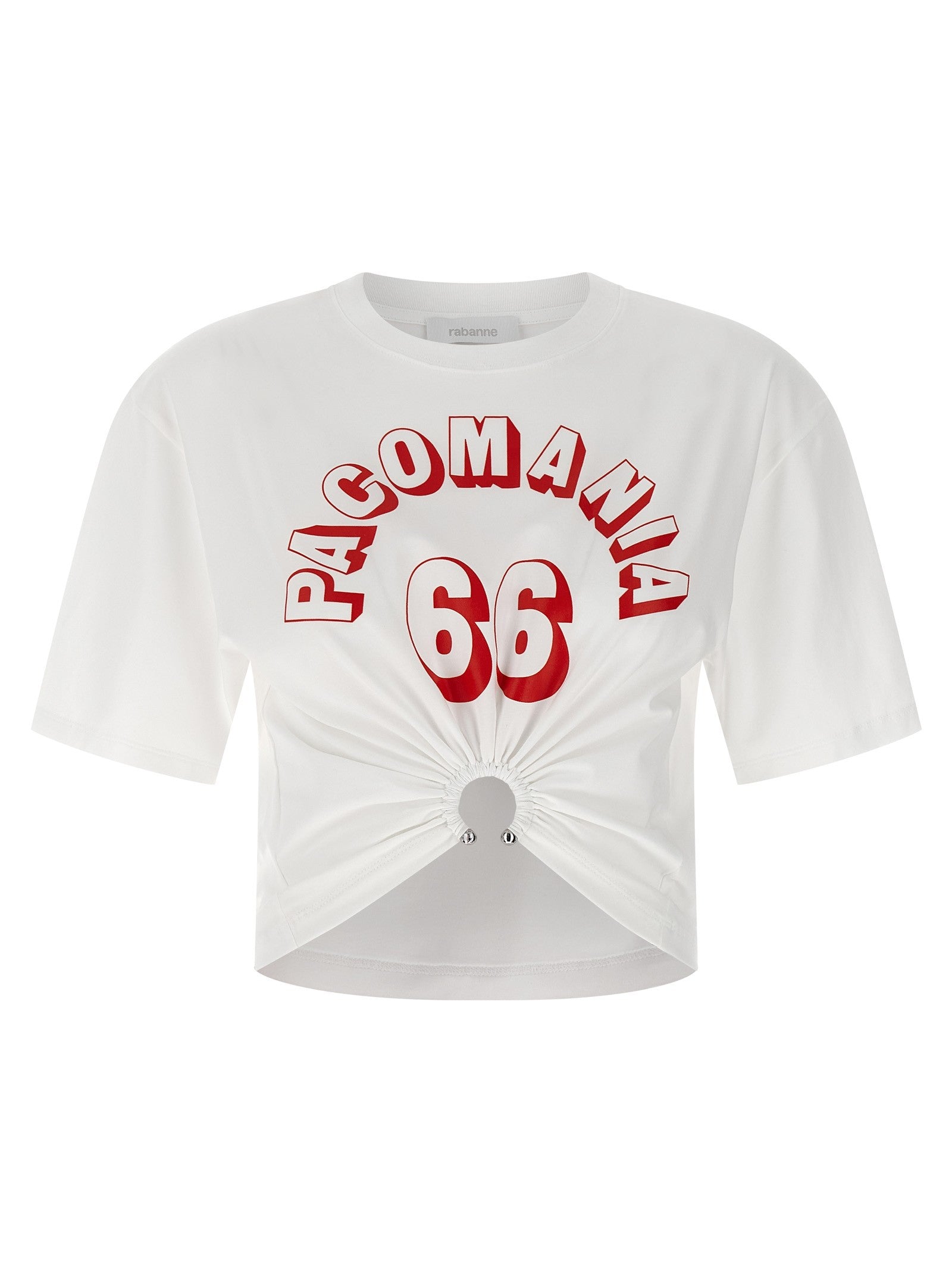Rabanne Printed Piercing Shirt White