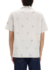 Ps By Paul Smith Men's Printed Shirt White