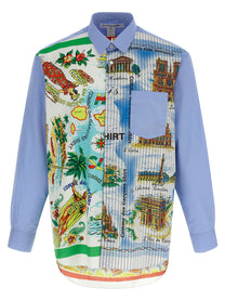 Comme Des Garcons Shirt Printed Shirt Gold