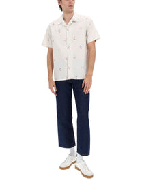 Ps By Paul Smith Men's Printed Shirt White
