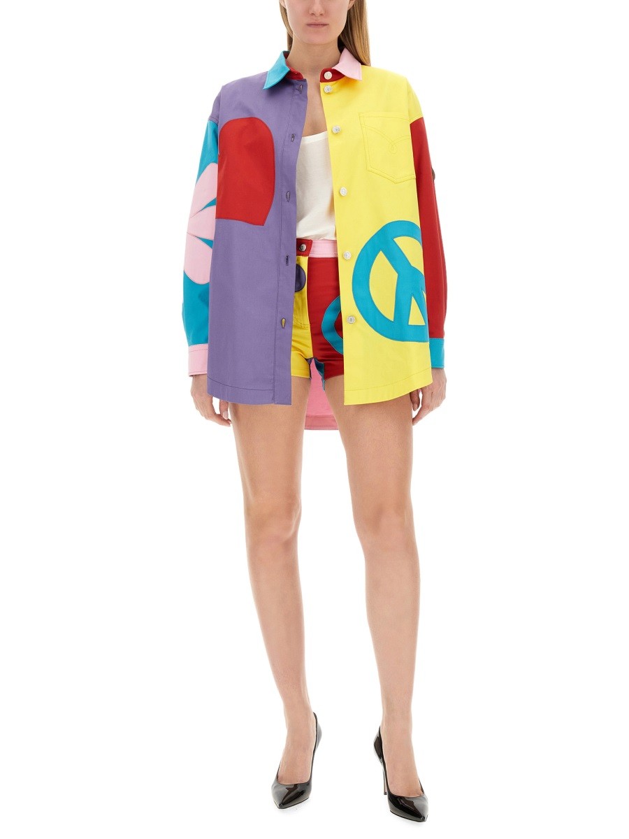 Moschino Jeans Women's Printed Shirt Multicolor