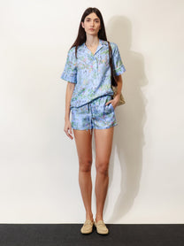 Gucci Women's Printed Silk Shirt White