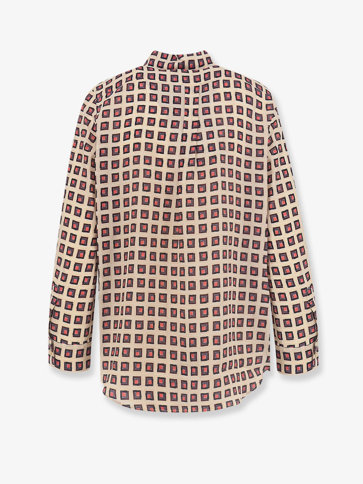 ASPESI Women's Printed Silk Shirt White