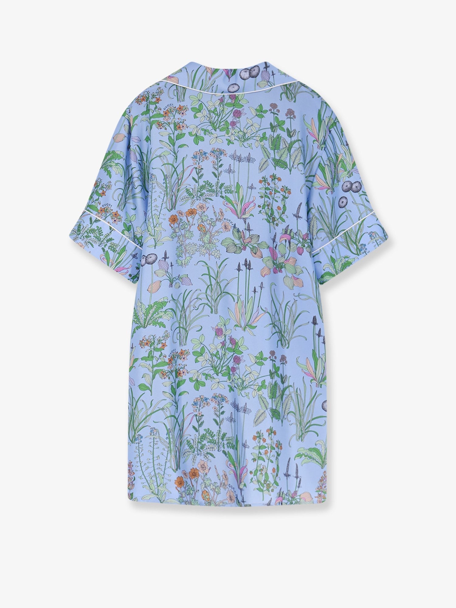 Gucci Women's Printed Silk Shirt White