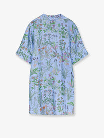 Gucci Women's Printed Silk Shirt White