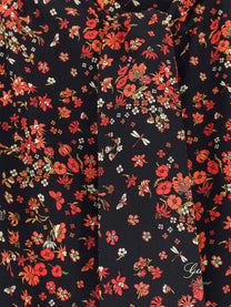 Gucci Women's Printed Silk Shirt Black